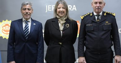 Quinteros y Gutiérrez recibieron a la secretaria de Seguridad de la Nación, Alejandra Monteoliva
