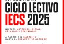 Inscripciones abiertas para el 2025 en el IECS