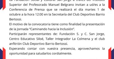 Hoy presentan la jornada «Caminando hacia la inclusión» que se realizará en octubre