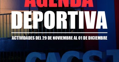 Agenda deportiva del Club Atlético y Cultural San Jorge