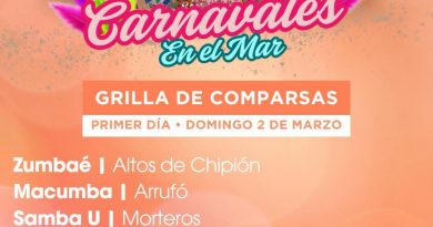 Domingo y lunes de «Carnavales en el Mar»