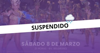 Suspendidos los Carnavales en Brinkmann y el inicio del Fútbol Inferiores